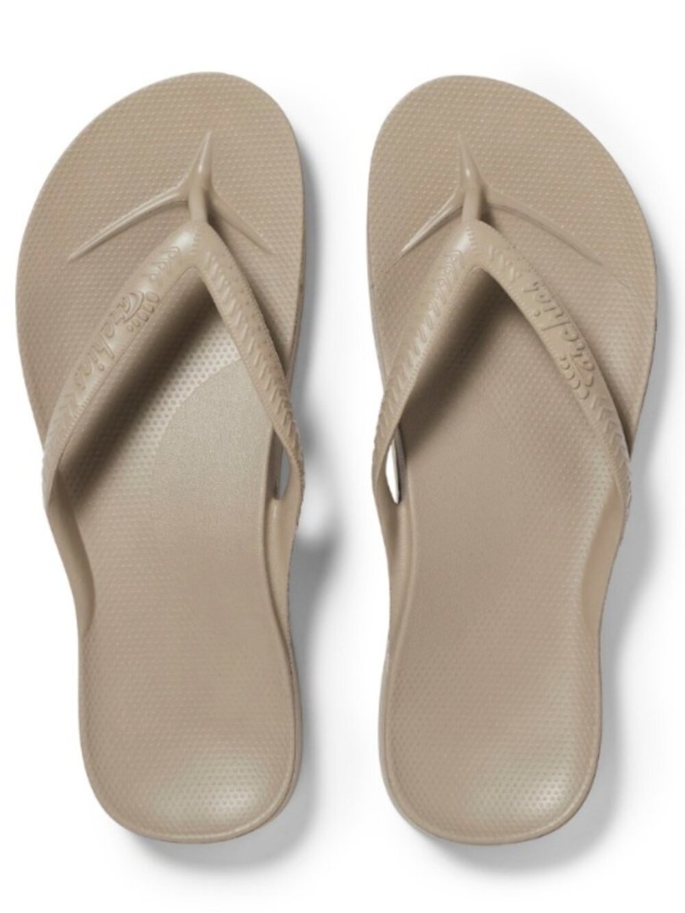 ARCHIES ARCH SUPPORT FLIP FLOP Sandals - TAUPE, NWT